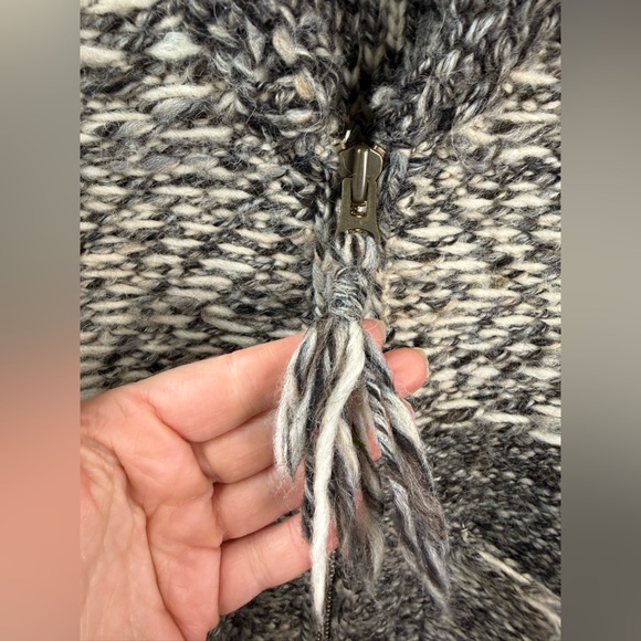 Wilfred Alpaca Women’s Wool Chunky Knit Zip Cardigan Gray Size S - Picture 7 of 17